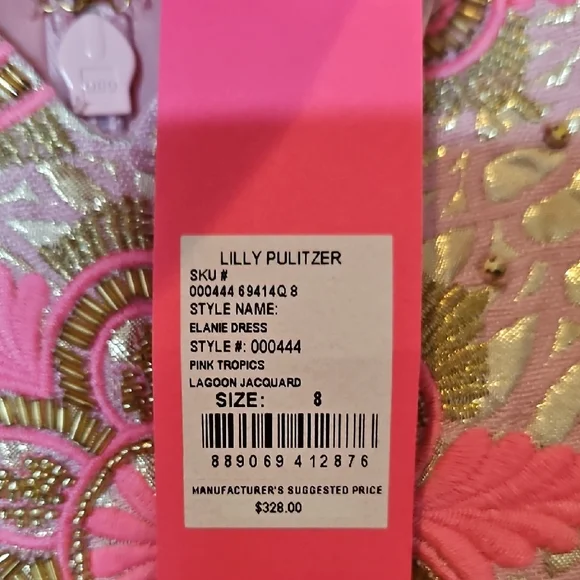 NWT Lilly Pulitzer Lagoon Jacquard Elaine Dress - Picture 2 of 4